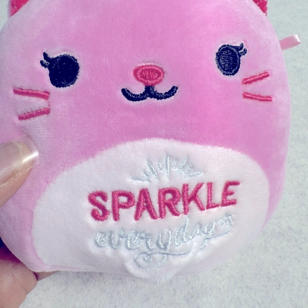 5” Squishmallows Kristina The Cat Sparkle Everyday Plush - Picture 4 of 6
